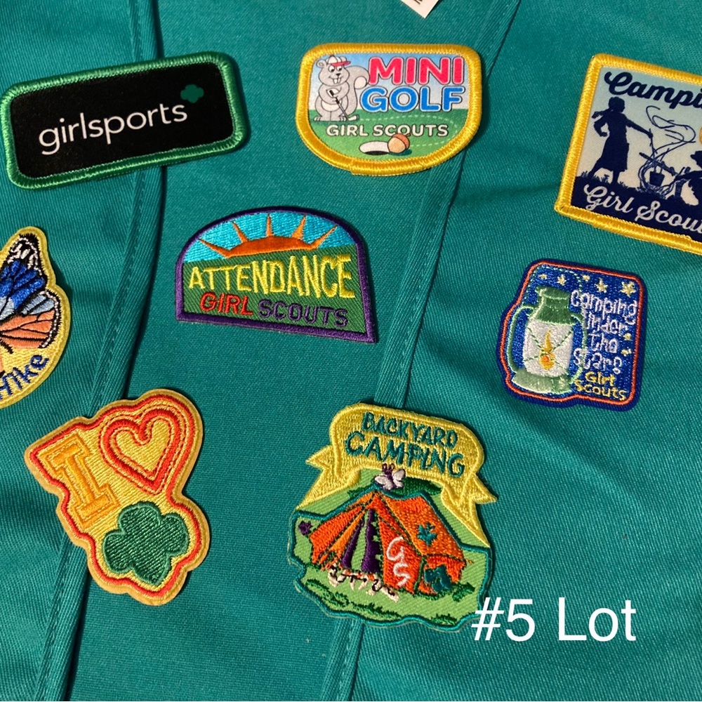 8 Girl Scout FUN Badges for Girl Scout Vest